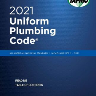 IAPMO UPC 1-2021 – Uniform Plumbing Code, First Printing PDF Download